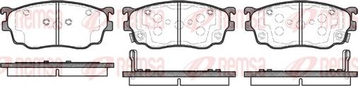 Remsa 0800.02 - Kit de plaquettes de frein, frein à disque cwaw.fr