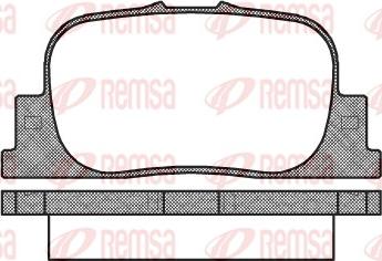 Remsa 0801.00 - Kit de plaquettes de frein, frein à disque cwaw.fr