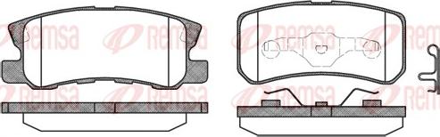 Remsa 0803.02 - Kit de plaquettes de frein, frein à disque cwaw.fr