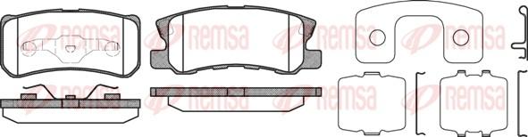 Remsa 0803.12 - Kit de plaquettes de frein, frein à disque cwaw.fr