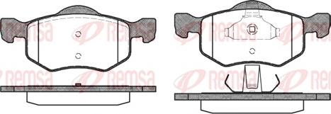 Remsa 0802.00 - Kit de plaquettes de frein, frein à disque cwaw.fr