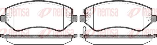 Remsa 0807.02 - Kit de plaquettes de frein, frein à disque cwaw.fr