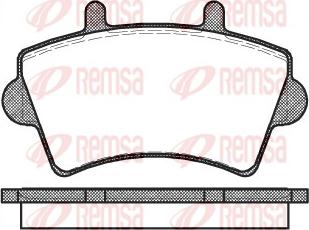 Remsa 0819.00 - Kit de plaquettes de frein, frein à disque cwaw.fr