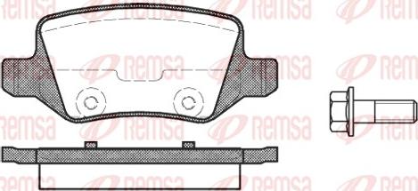 Remsa 0818.00 - Kit de plaquettes de frein, frein à disque cwaw.fr