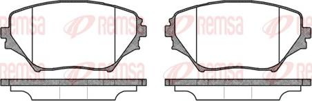 Remsa 0813.00 - Kit de plaquettes de frein, frein à disque cwaw.fr