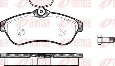 Remsa 0880.00 - Kit de plaquettes de frein, frein à disque cwaw.fr