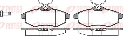 Remsa 0881.00 - Kit de plaquettes de frein, frein à disque cwaw.fr