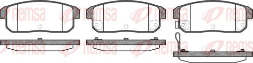 Remsa 0883.11 - Kit de plaquettes de frein, frein à disque cwaw.fr