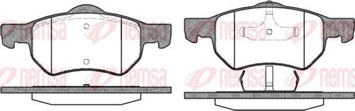 Remsa 0882.00 - Kit de plaquettes de frein, frein à disque cwaw.fr