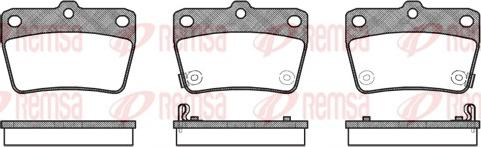 Remsa 0839.02 - Kit de plaquettes de frein, frein à disque cwaw.fr