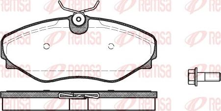 Remsa 0834.20 - Kit de plaquettes de frein, frein à disque cwaw.fr