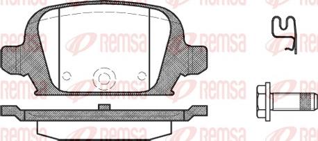 Remsa 0835.02 - Kit de plaquettes de frein, frein à disque cwaw.fr