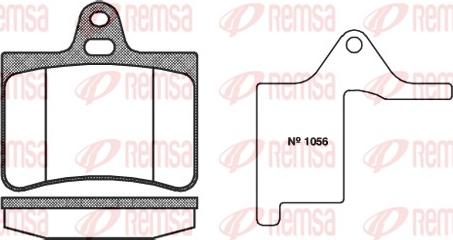 Remsa 0830.00 - Kit de plaquettes de frein, frein à disque cwaw.fr