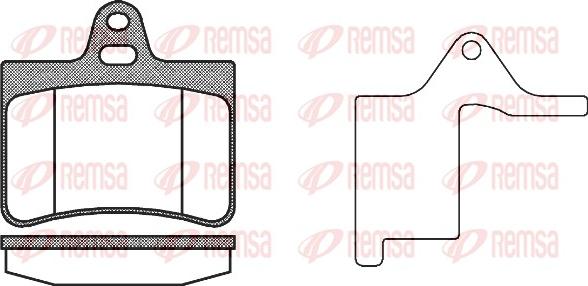 Remsa 0830.20 - Kit de plaquettes de frein, frein à disque cwaw.fr