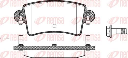 Remsa 0833.00 - Kit de plaquettes de frein, frein à disque cwaw.fr