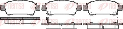 Remsa 0820.02 - Kit de plaquettes de frein, frein à disque cwaw.fr