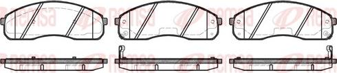 Remsa 0821.02 - Kit de plaquettes de frein, frein à disque cwaw.fr