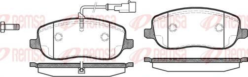 Remsa 0879.31 - Kit de plaquettes de frein, frein à disque cwaw.fr