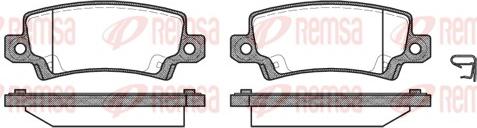 Remsa 0874.02 - Kit de plaquettes de frein, frein à disque cwaw.fr