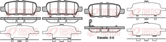 Remsa 0876.41 - Kit de plaquettes de frein, frein à disque cwaw.fr