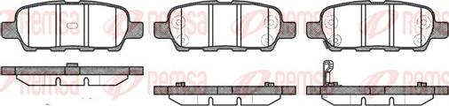 Remsa 0876.01 - Kit de plaquettes de frein, frein à disque cwaw.fr