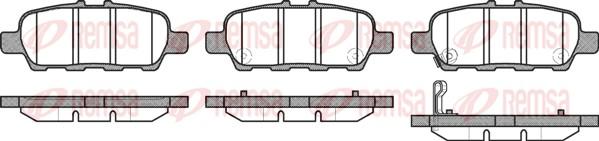 Remsa 0876.31 - Kit de plaquettes de frein, frein à disque cwaw.fr