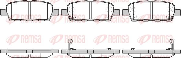 Remsa 0876.29 - Kit de plaquettes de frein, frein à disque cwaw.fr