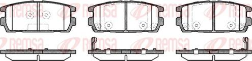 Remsa 0877.02 - Kit de plaquettes de frein, frein à disque cwaw.fr