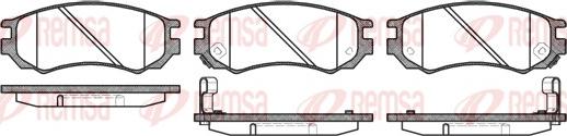 Remsa 0395.02 - Kit de plaquettes de frein, frein à disque cwaw.fr