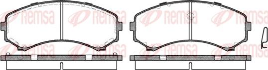 Remsa 0396.00 - Kit de plaquettes de frein, frein à disque cwaw.fr