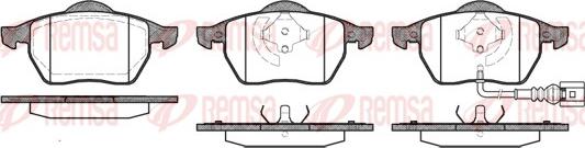 Remsa 0390.41 - Kit de plaquettes de frein, frein à disque cwaw.fr