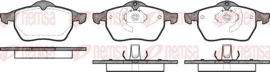 Remsa 0390.10 - Kit de plaquettes de frein, frein à disque cwaw.fr