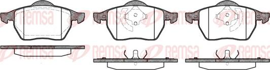 Remsa 0390.20 - Kit de plaquettes de frein, frein à disque cwaw.fr