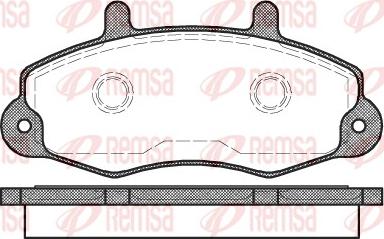 Remsa 0391.00 - Kit de plaquettes de frein, frein à disque cwaw.fr