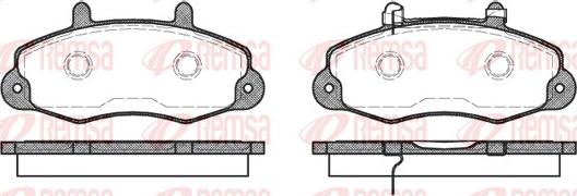 Remsa 0391.02 - Kit de plaquettes de frein, frein à disque cwaw.fr