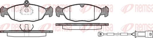 Remsa 0393.02 - Kit de plaquettes de frein, frein à disque cwaw.fr