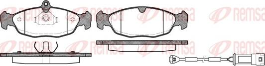 Remsa 0393.22 - Kit de plaquettes de frein, frein à disque cwaw.fr