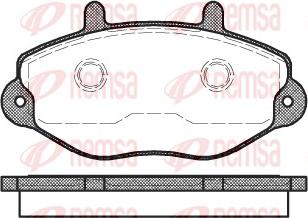 Remsa 0392.00 - Kit de plaquettes de frein, frein à disque cwaw.fr