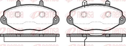 Remsa 0392.02 - Kit de plaquettes de frein, frein à disque cwaw.fr