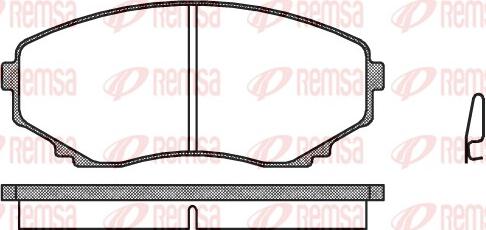 Remsa 0397.00 - Kit de plaquettes de frein, frein à disque cwaw.fr