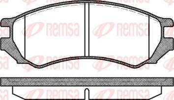 Remsa 0344.00 - Kit de plaquettes de frein, frein à disque cwaw.fr