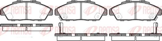 Remsa 0341.02 - Kit de plaquettes de frein, frein à disque cwaw.fr