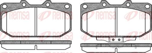 Remsa 0348.02 - Kit de plaquettes de frein, frein à disque cwaw.fr