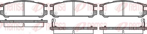 Remsa 0342.02 - Kit de plaquettes de frein, frein à disque cwaw.fr