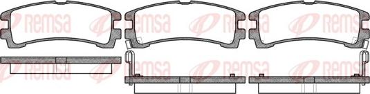 Remsa 0347.02 - Kit de plaquettes de frein, frein à disque cwaw.fr