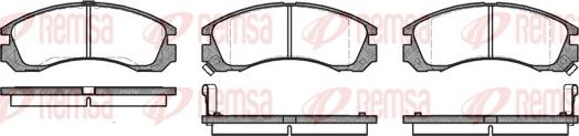 Remsa 0354.02 - Kit de plaquettes de frein, frein à disque cwaw.fr