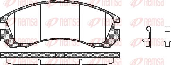 Remsa 0354.32 - Kit de plaquettes de frein, frein à disque cwaw.fr