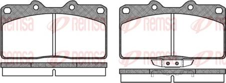 Remsa 0355.02 - Kit de plaquettes de frein, frein à disque cwaw.fr