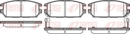 Remsa 0356.12 - Kit de plaquettes de frein, frein à disque cwaw.fr