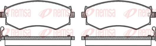 Remsa 0350.04 - Kit de plaquettes de frein, frein à disque cwaw.fr